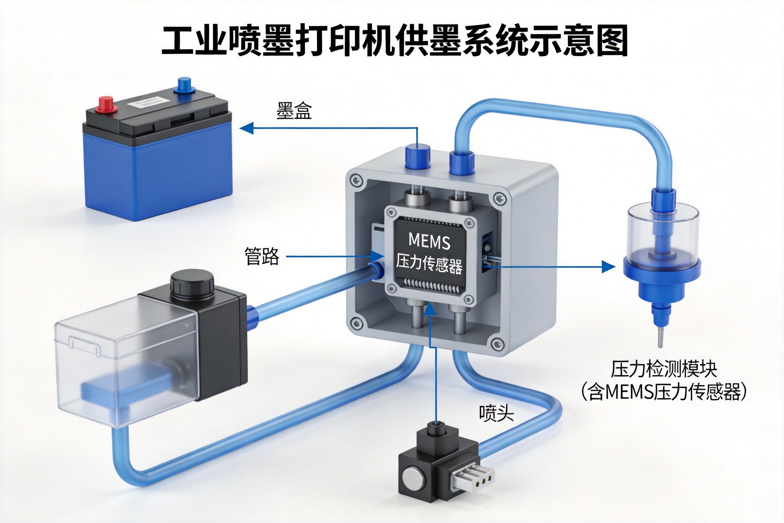 MEMS 壓力傳感器在工業噴墨打印機中的新應用：霍尼韋爾 HSC 系列負壓/正壓控製方案